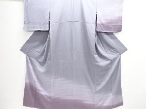 未着用 小紋 江戸小紋 極鮫小紋 パープル 着物 014a d 着物